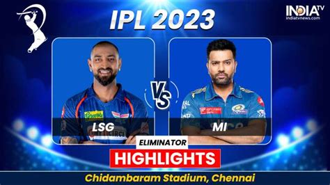lsg vs mi 2023 scorecard cricbuzz|MI beat LSG MI won by 81 runs .